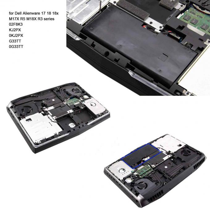 2F8K3 Dell Alienware 17 1-jährige Garantie des Batterie-Ersatz-14.8V 4400mAh